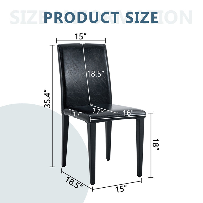 Versatile Dining Chairs With Comfortable Design And Metal Legs