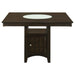 Tolland - Counter Height Dining Table With Storage Pedestal - Cappuccino Furniture Max