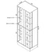 Gilbert - 4 Door LED Curio Display Cabinet Furniture Max