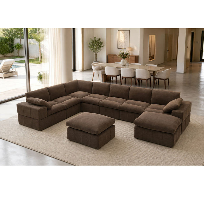 Sectional, Large Arms, Toss Pillows Included Home Essentials