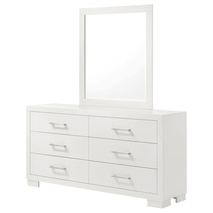 Polk - 6 Drawer Dresser With Mirror Furniture Max