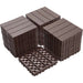 Plastic Interlocking Deck Tiles, Waterproof All Weather Use Daily Nest