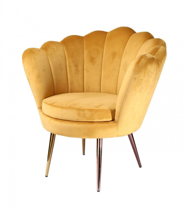 Seashell Accent Chair 34" - Modern Golden
