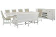 Heron Cove - Extendable Trestle Dining Table Set Magnussen Furniture