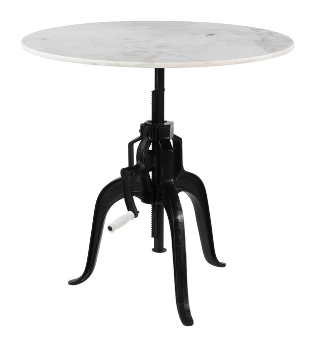 Mufid - Bistro Table - White & Black