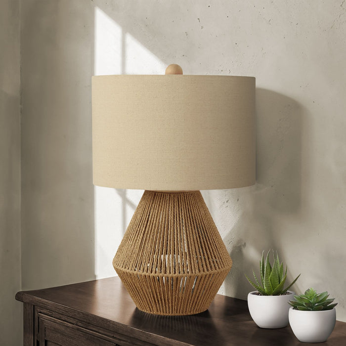 Lighting, Table Lamp, Rope, Resin, Transitional - Brown 8th Street