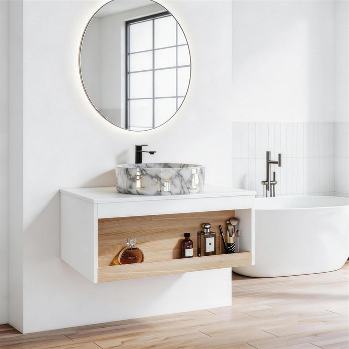 Floating Bathroom Vanity With Vessel Sink Home Essentials