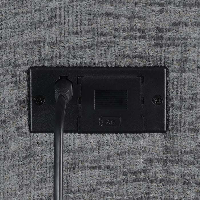 Bahrain - Upholstered Armless Recliner - Charcoal