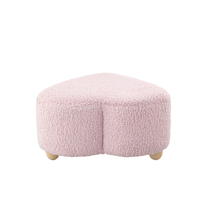 Sherpa Specialty Ottoman - Pink / Brown