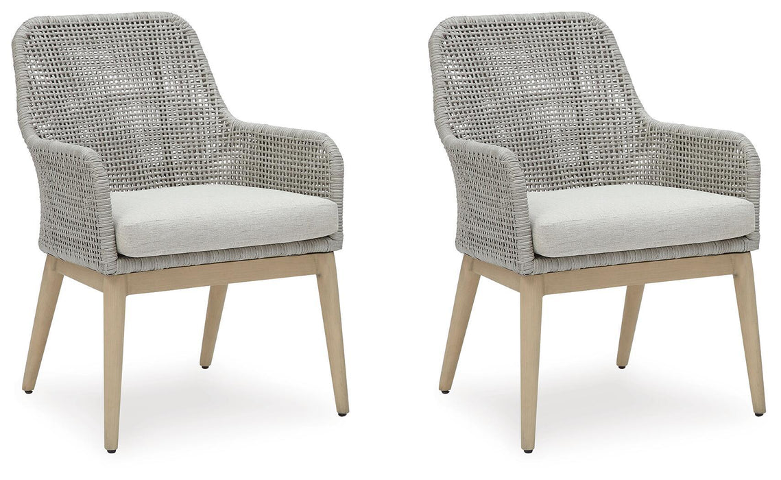 Seton Creek - Arm Chair With Cushion (Set of 2) - Gray Signature Design by Ashley®