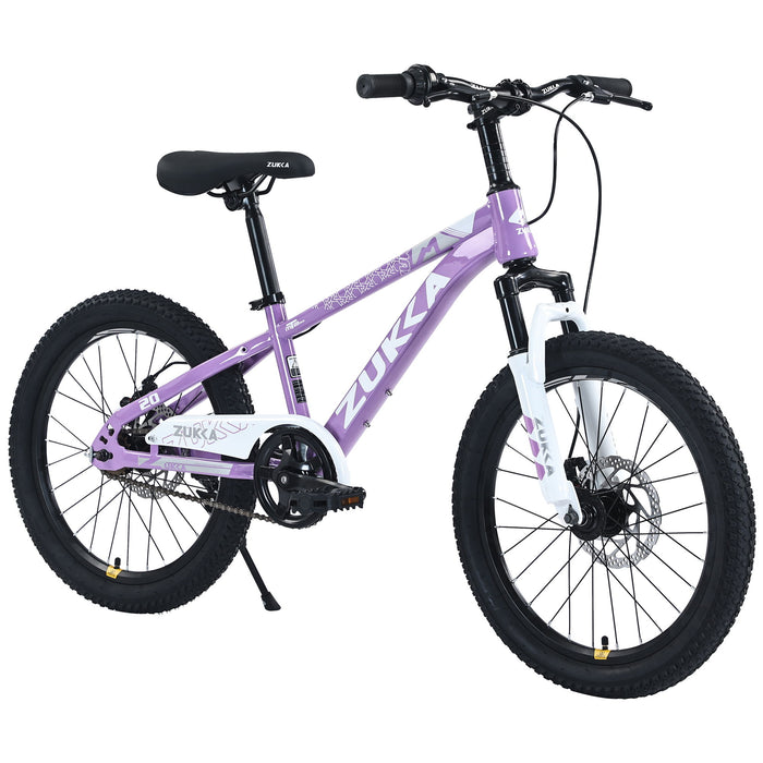 Zukka - 20" Mountain Bike With Adjustable Saddle And Suspension Fork Daily Nest