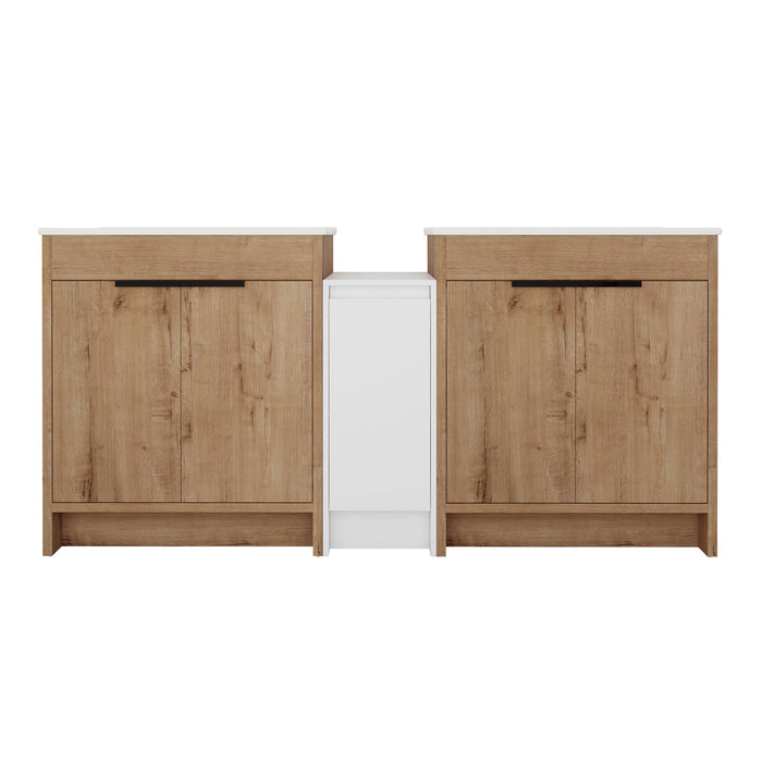 Freestanding Bathroom Vanity & Sink, Storage Cabinets, Soft Closing Doors Home Essentials