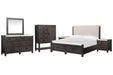 Plum Creek - Upholstered Panel Storage Bedroom Set Magnussen Furniture