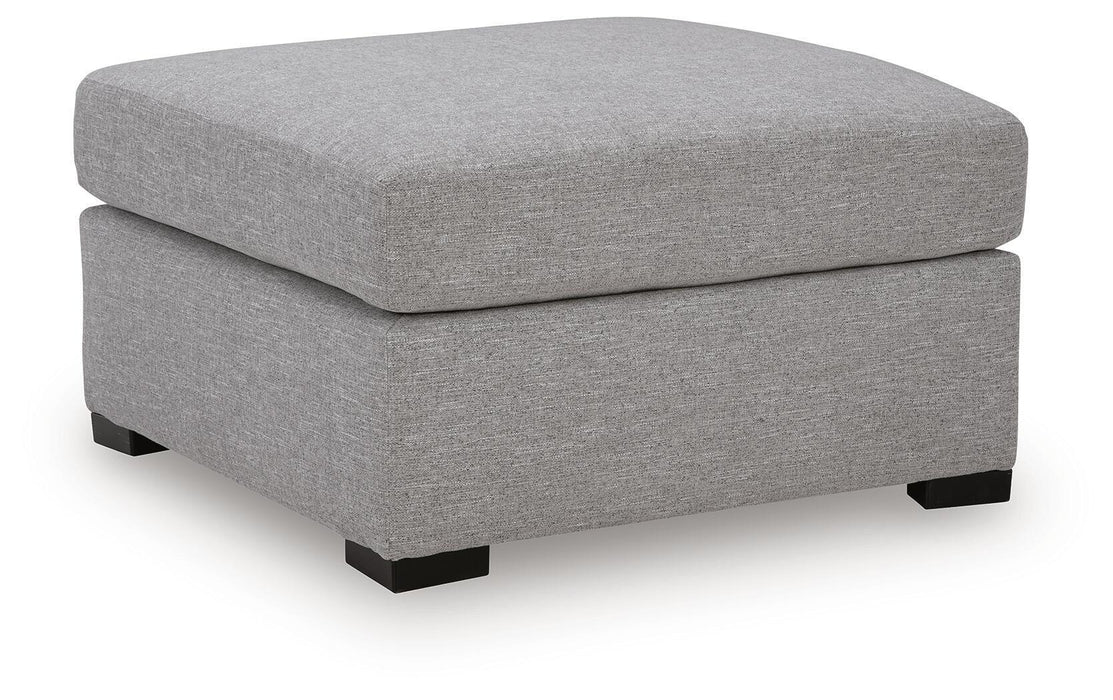 UrbanCrest - Oversized Accent Ottoman - Pewter Signature Design by Ashley®