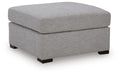 UrbanCrest - Oversized Accent Ottoman - Pewter Signature Design by Ashley®