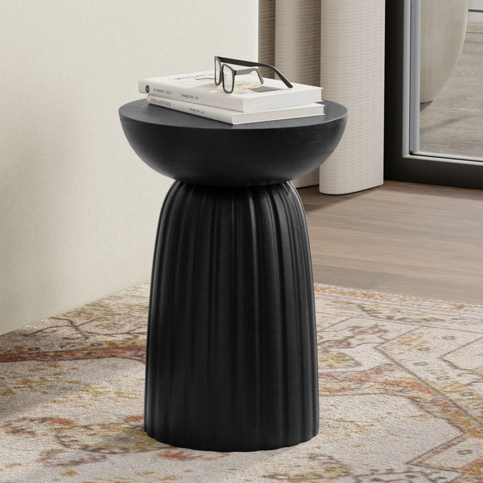 Boyd - Stripe Accent Table - Black Simpli-Home