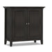 Amherst - 2 Door Storage Cabinet & Adjustable Shelving - Brown Simpli-Home