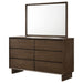 Hemlock - 6 Drawer Dresser With Mirror - Brown Furniture Max