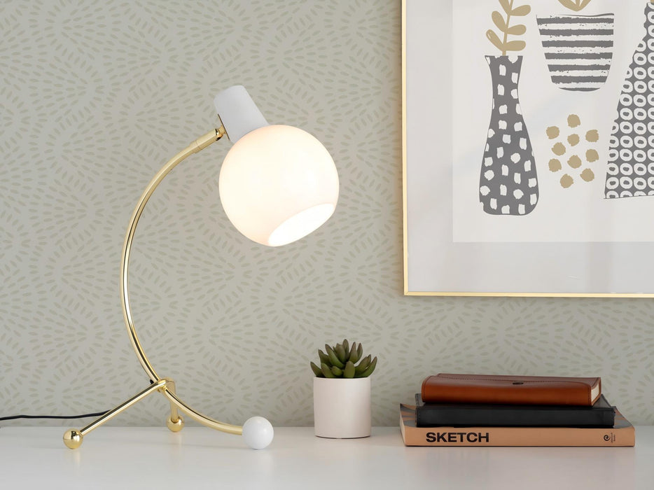 Eileen - Contemporary Task Lamp - Gold / White Lumi Source