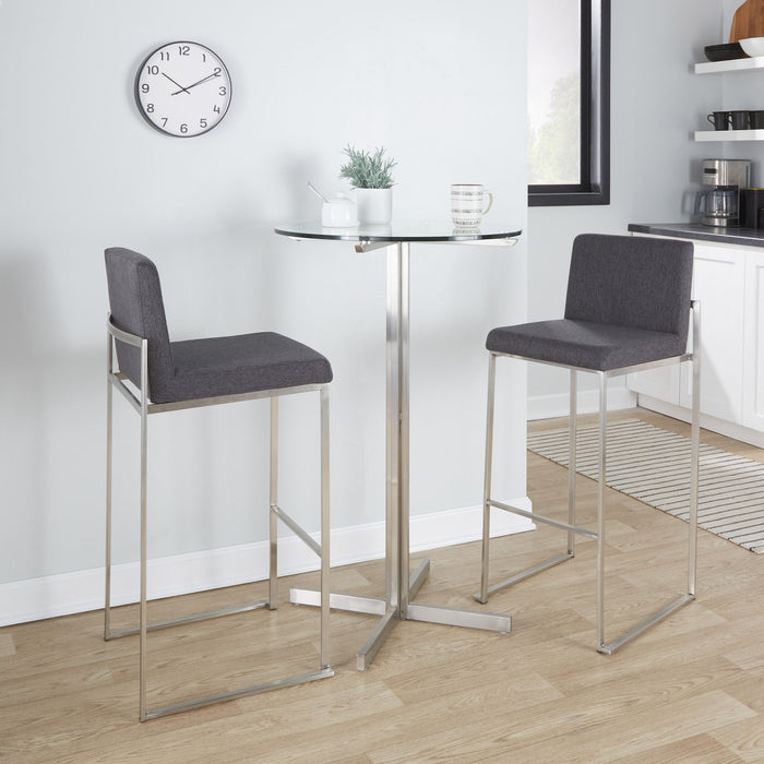 Fuji - Contemporary And Modern Elegance High Back Barstool Lumi Source