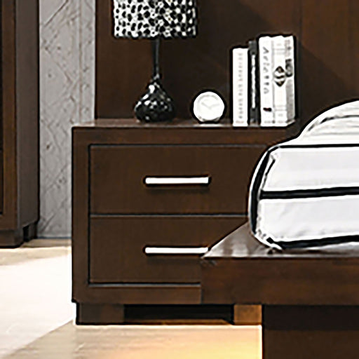 Polk - 2 Drawer Nightstand With Slim Handles - Cappuccino Furniture Max