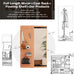 Wall Mounted Full Length Mirror With Shelf And Hook Daily Nest