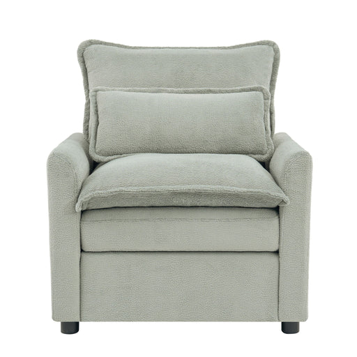 Modern Single Seat Accent Chair With Side Storage Pockets Hearth and Haven