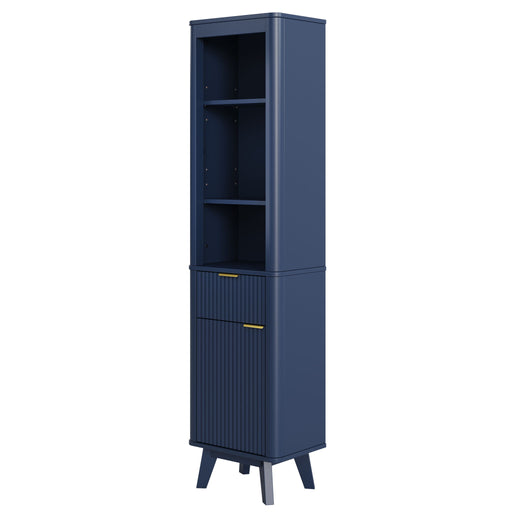 Tall Bathroom Storage Cabinet With Adjustable Shelves And 1 Drawer & Door Noble House