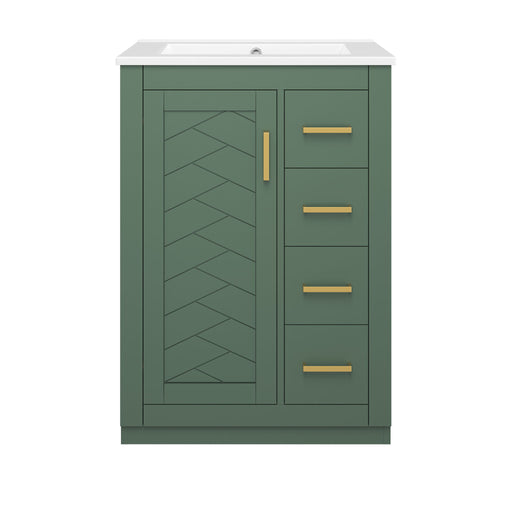 Modern Bathroom Vanity With 1 Door And 3 Drawers Hearth and Haven