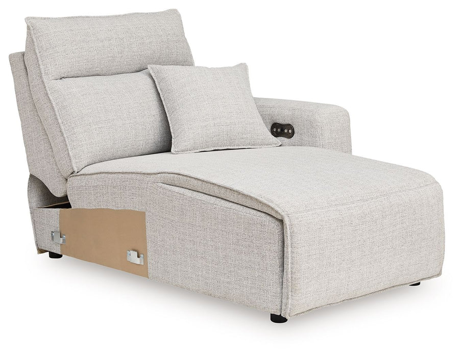 Modmax II - RAF Press Back Power Chaise - Stone Signature Design by Ashley®