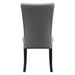 Caralin - Side Chair (Set of 2) - Gray Synthetic Leather & Black ACME