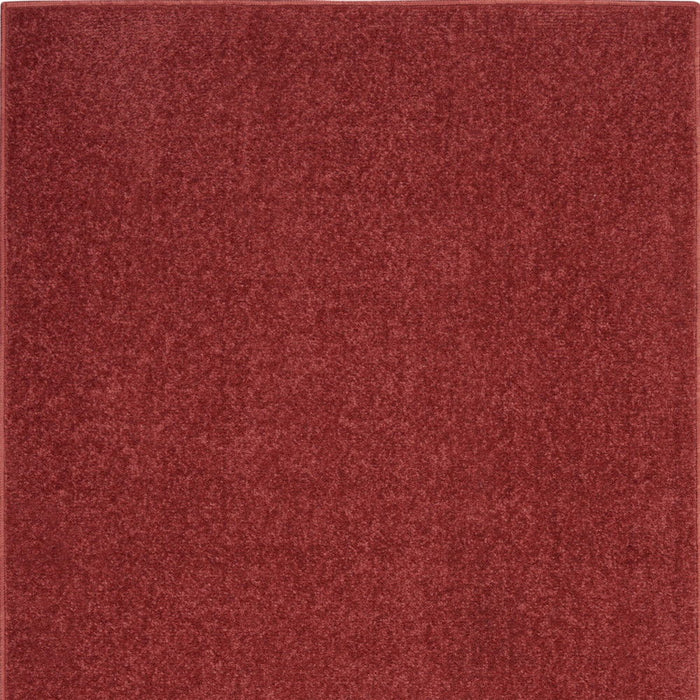 2' X 4' Non Skid Indoor / Outdoor Runner Rug - Brick Red