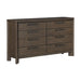8 Drawer Dresser With Rustic Design Emerald Home