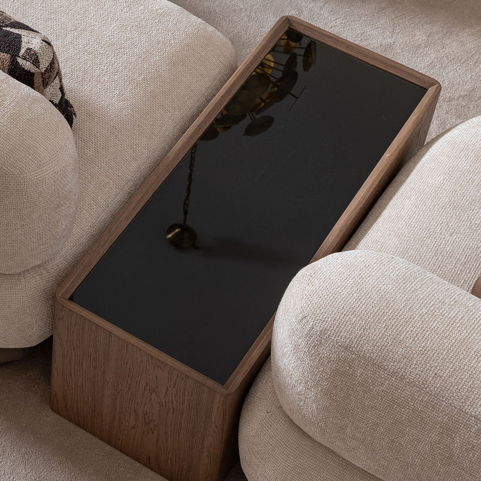 Bristol Point - Sectional Table - Saddle Brown Michael Amini