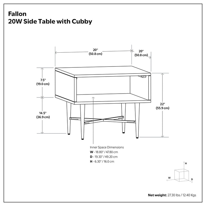 Fallon - End Table - Natural Simpli-Home