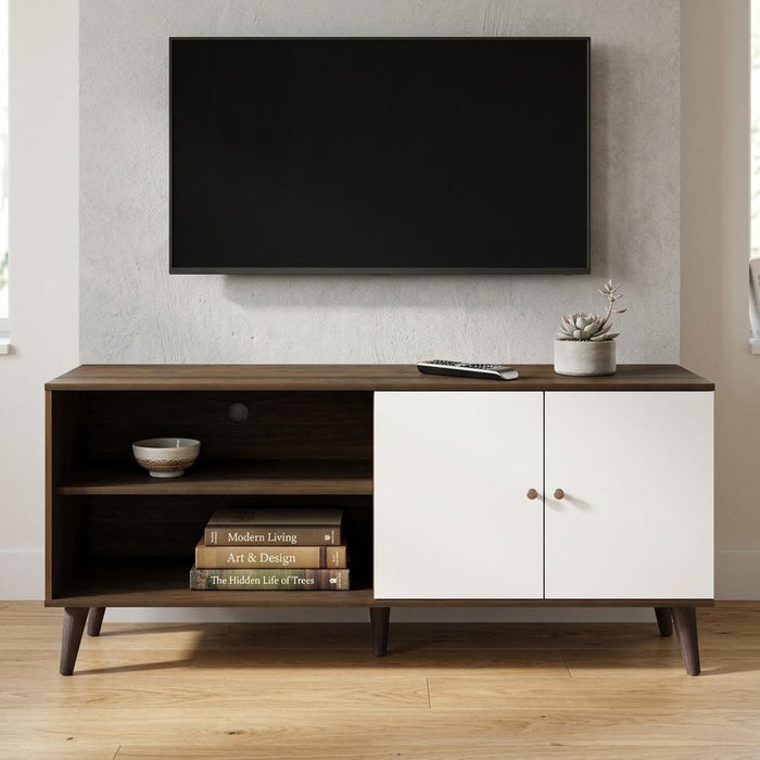 Amidon - TV Stand, With 2 Storage Shelves And 1 Cabinet US Pride