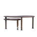 Rotatable Coffee Table With Solid Legs, 360 Degree Swivel, Waterproof - Walnut Home Essentials