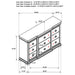 Leonide - 9 Drawer Dresser - Cherry Furniture Max