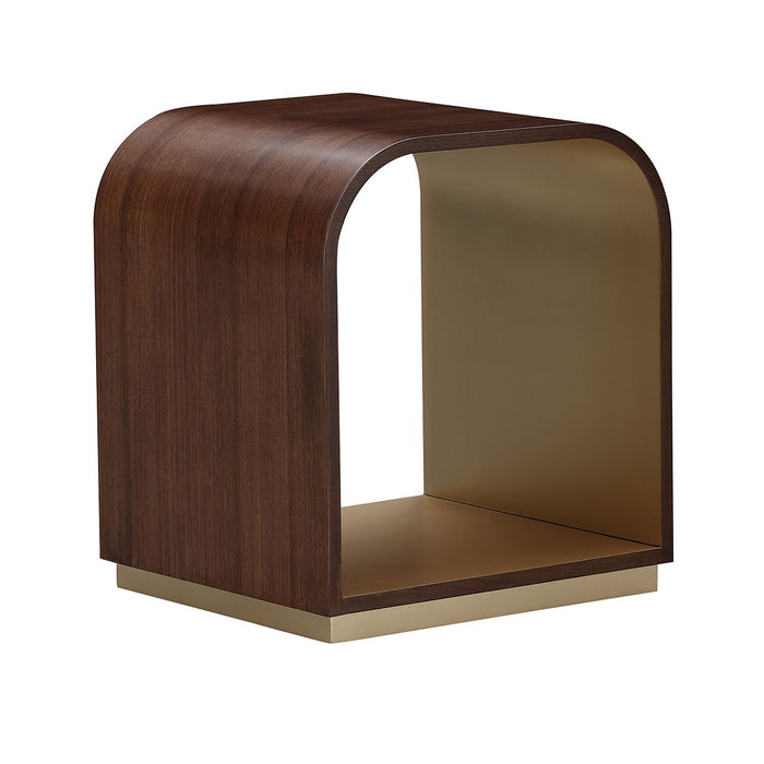 Houston - End Table - Walnut Michael Amini