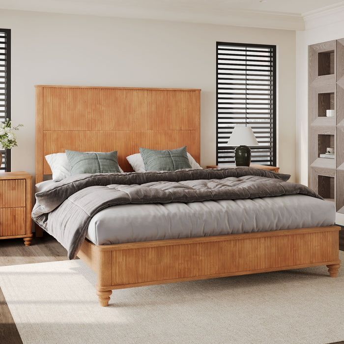 Platform Bed Frame With Tall Headboard Home Essentials