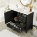 Bathroom Vanity, Modern Bathroom Cabinet With Sink Combo Set, Bathroom Storage Cabinet With A Soft Closing Door And 3 Drawers, Solid Wood Frame Hearth and Haven