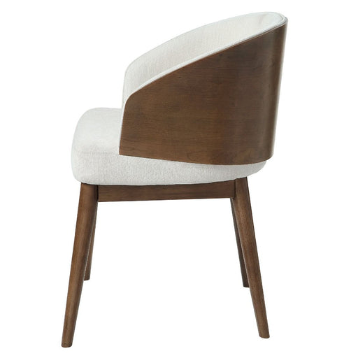 Rufina - Arm Chair (Set of 2) - Beige Linen & Walnut ACME