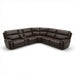 Brazil - Power Sectional With Adjustable Headrest & Footrest - Dark Brown Home Essentials