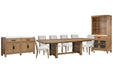 Plum Creek - 9 Piece Extendable Trestle Dining Table Set Magnussen Furniture