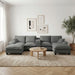 Modular Cloud Couch Sofa With Cup Holders & Storage, USB Port Home Essentials