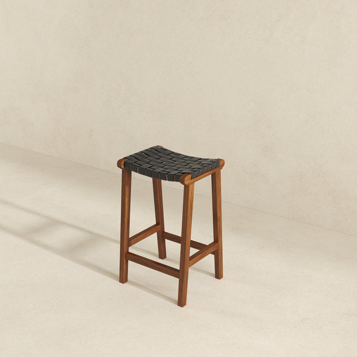 James - Mid-Century Modern Genuine Counter Stool
