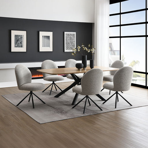 Lawton - Dining Table - Natural & Black ACME