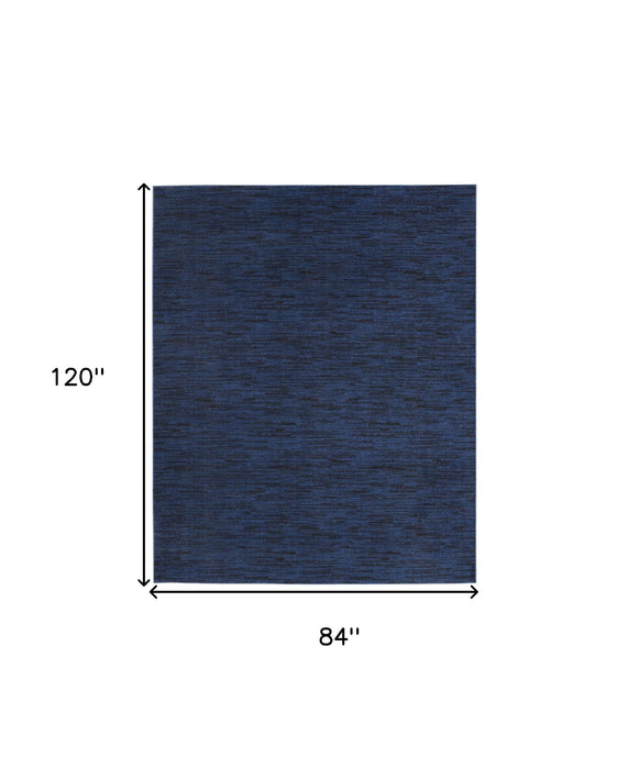 7' X 10' Indoor / Outdoor Area Rug - Midnight Blue