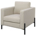 Schwan - Upholstered Track Arm Accent Chair - Oatmeal Furniture Max