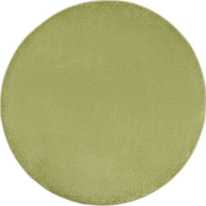 8' X 8' Round Non Skid Indoor / Outdoor Area Rug - Green